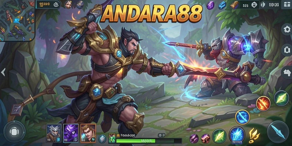 Tampilan memukau dari gameplay seru ANDARA88.