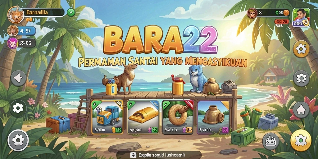 Screenshot permainan BARA22 dengan tampilan gameplay yang seru dan menghibur.