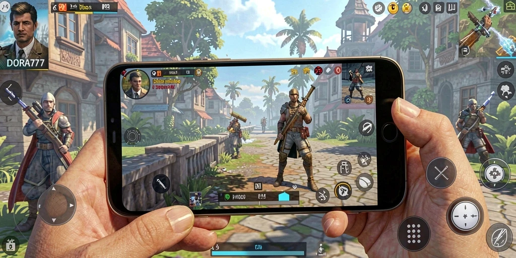 Tangkapan layar DORA77 menunjukkan gameplay simulasi yang menarik dan interaktif.