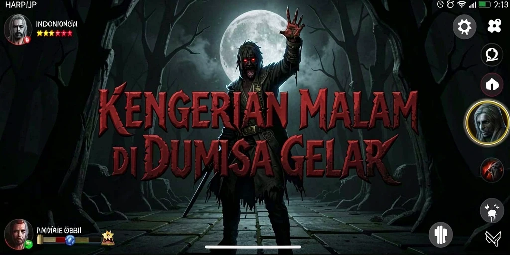 Tampilan gameplay HOROR yang mendebarkan dan menakutkan dari HARAPJP.