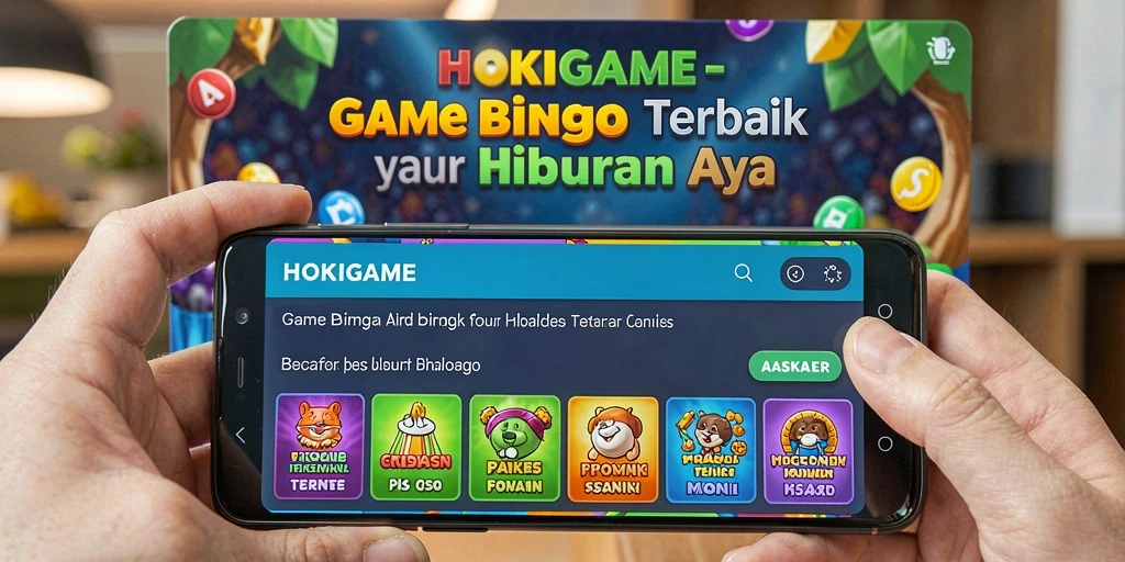 Gameplay HOKIGAME menunjukkan keseruan bermain Bingo.