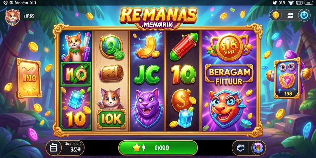 Tampilan menarik dari gameplay Slot HR89 yang seru dan menghibur.