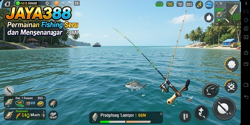 Tampilan gameplay JAYA388 dengan aksi memancing yang seru.