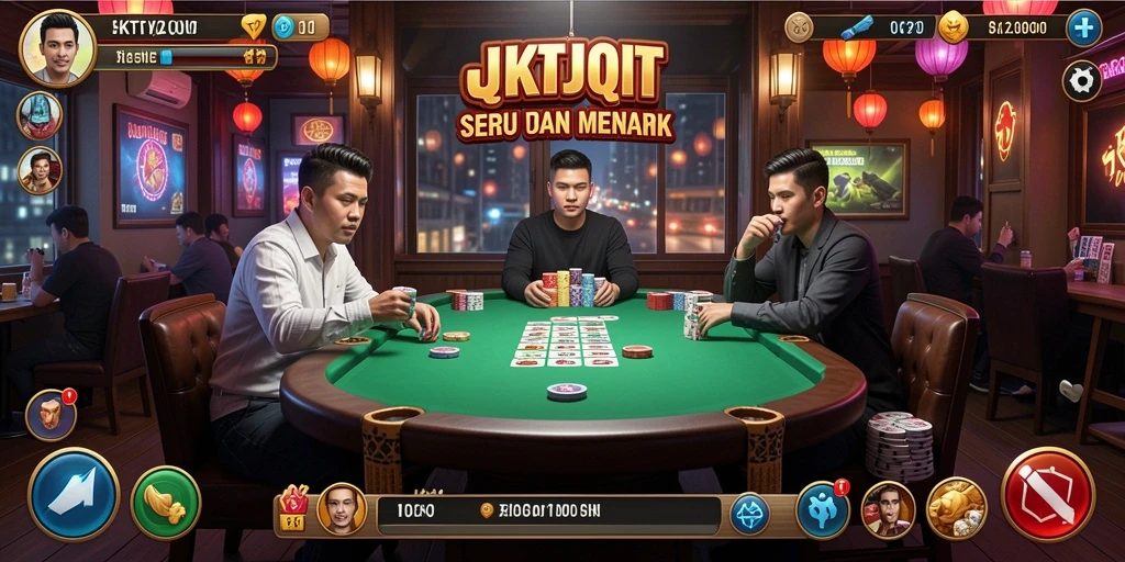 Screenshot dari gameplay QiuQiu JKTJKT yang menarik.