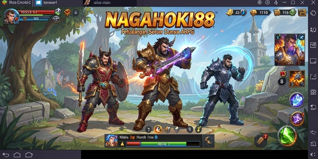 Tampilan dinamis gameplay NAGAHOKI88 yang menggugah semangat.