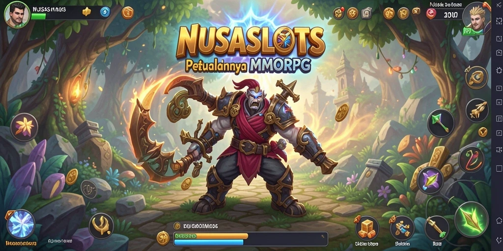 Tampilan gameplay menakjubkan di dunia NUSASLOTS yang penuh petualangan.