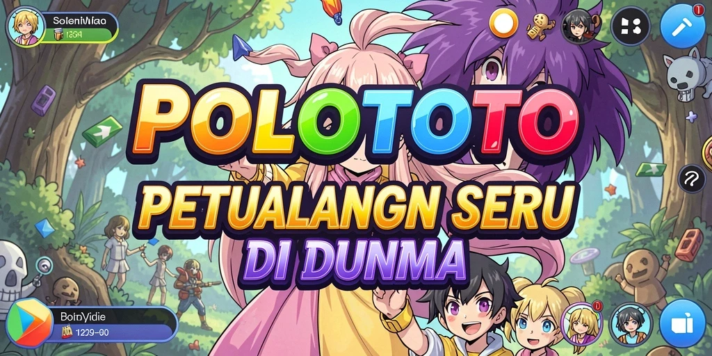 Tampilan gameplay <strong>POLOTOTO</strong> yang menakjubkan dan penuh warna.