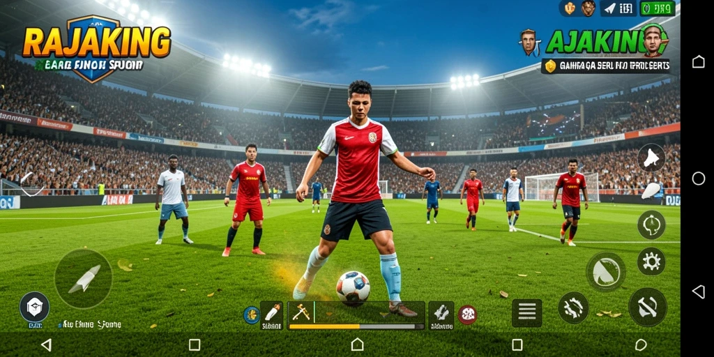 Tampilan gameplay yang seru dan realistik dari RAJAKING.