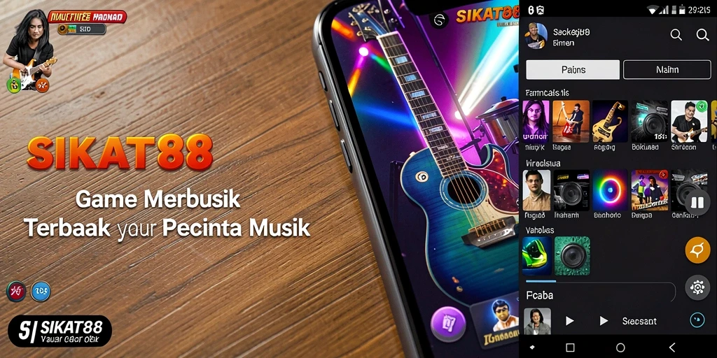 Tangkapan layar gameplay SIKAT88 yang menampilkan pengalaman musik seru.